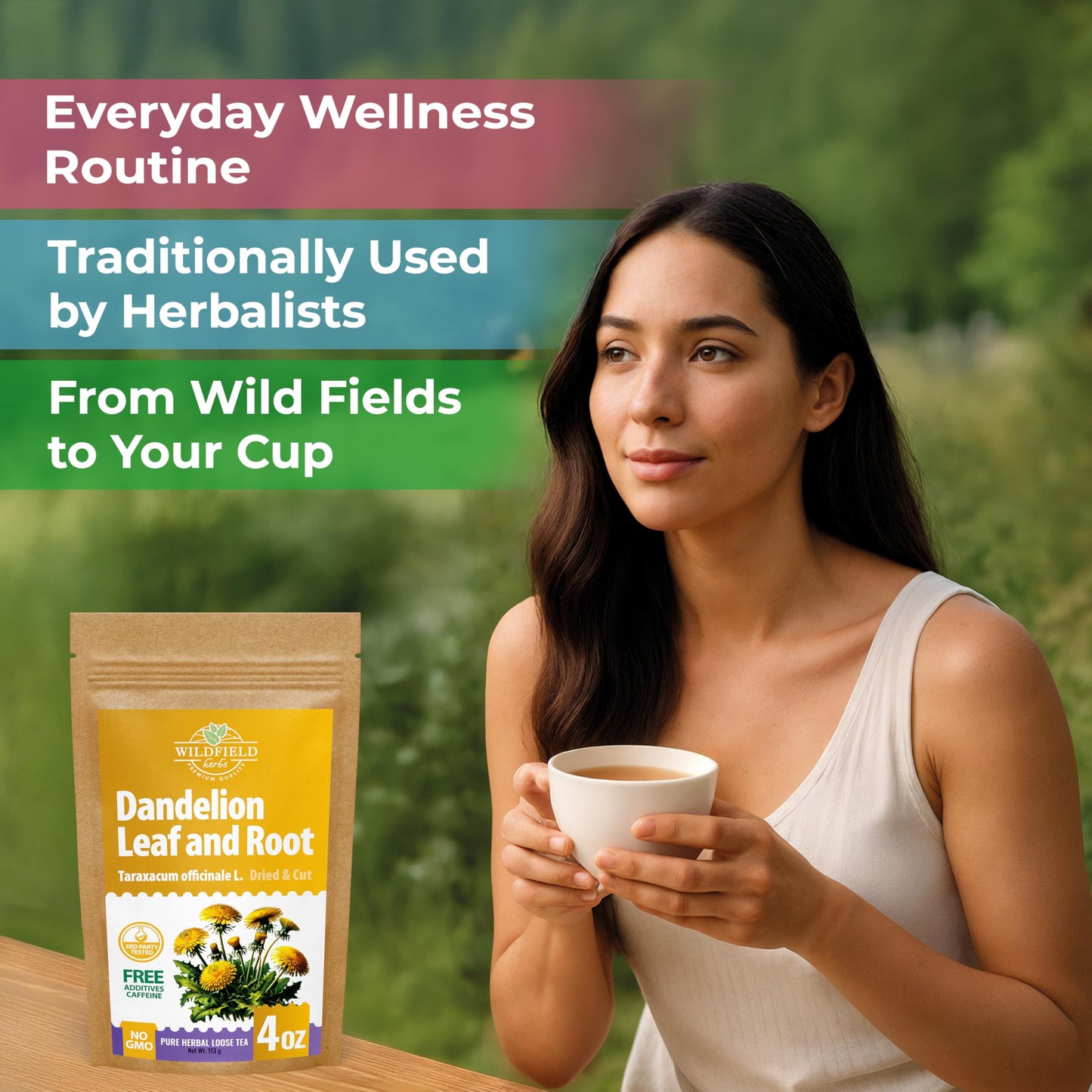 4 oz. Dandelion Leaf Root Tea Dandelion Tea Herbal (Taraxacum) - 113g Herbhojas Y Ra?z De Diente De Le?n