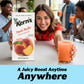 Kerns Peach Juice Nectar - Peach Nectar Made with Fresh Fruit Puree - Fruit Juice Concentrate for Smoothie Mix  Cocktail Mixers & Kids Drinks & Beverages - 64oz  8 Pack Carton