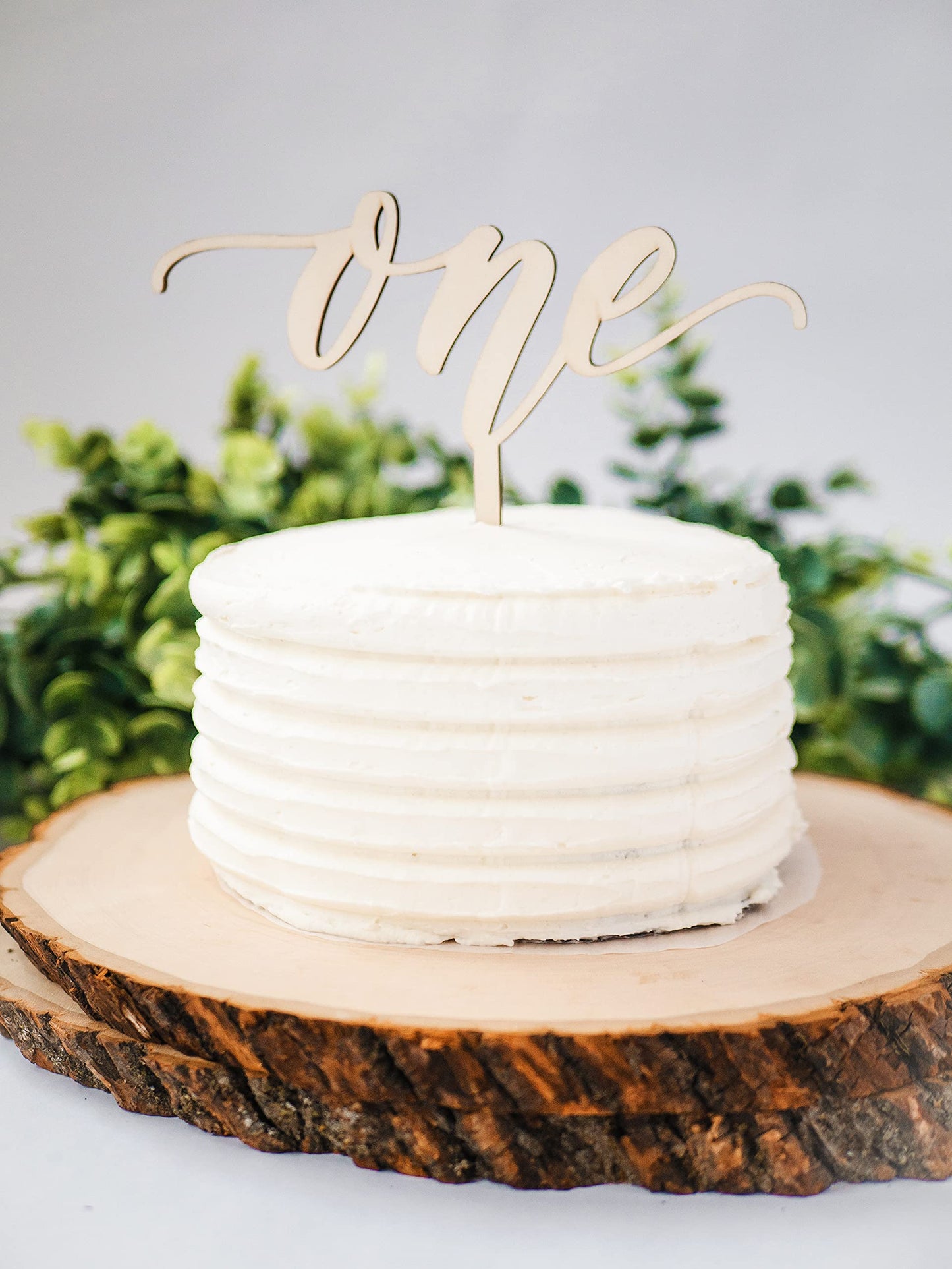 Cake Topper One Year Old One Cake Topper -Rustic Wood Cake Topper First Birthday Cake Topper - 1St Birthday - Smash Cake Topper