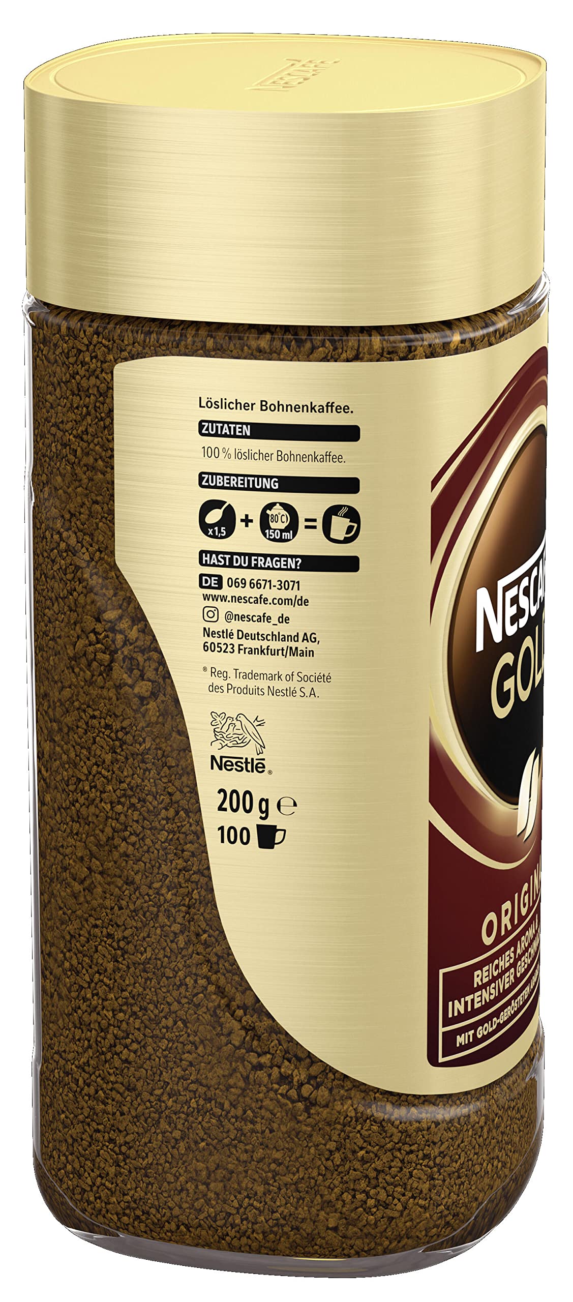 Nescaf   Gold Original 200G/7Oz, Original, 7 Ounce