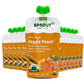 Sprout Organic Baby Food, Stage 4 Toddler Pouches, Sweet Potato Veggie Power Pack, 4 Oz Purees (Pack Of 12)