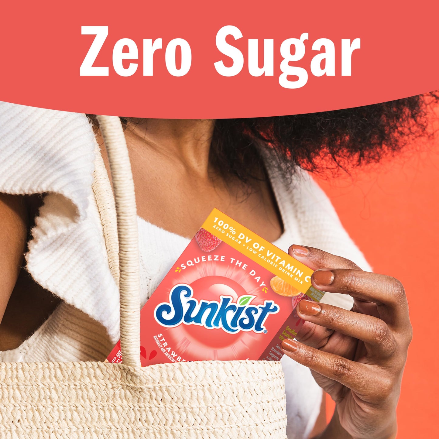 SINGLES TO GO! Strawberry Tangerine Drink Mix Packets, 6-Count Box, Powdered with Vitamin C, 0.54 Ounce Each