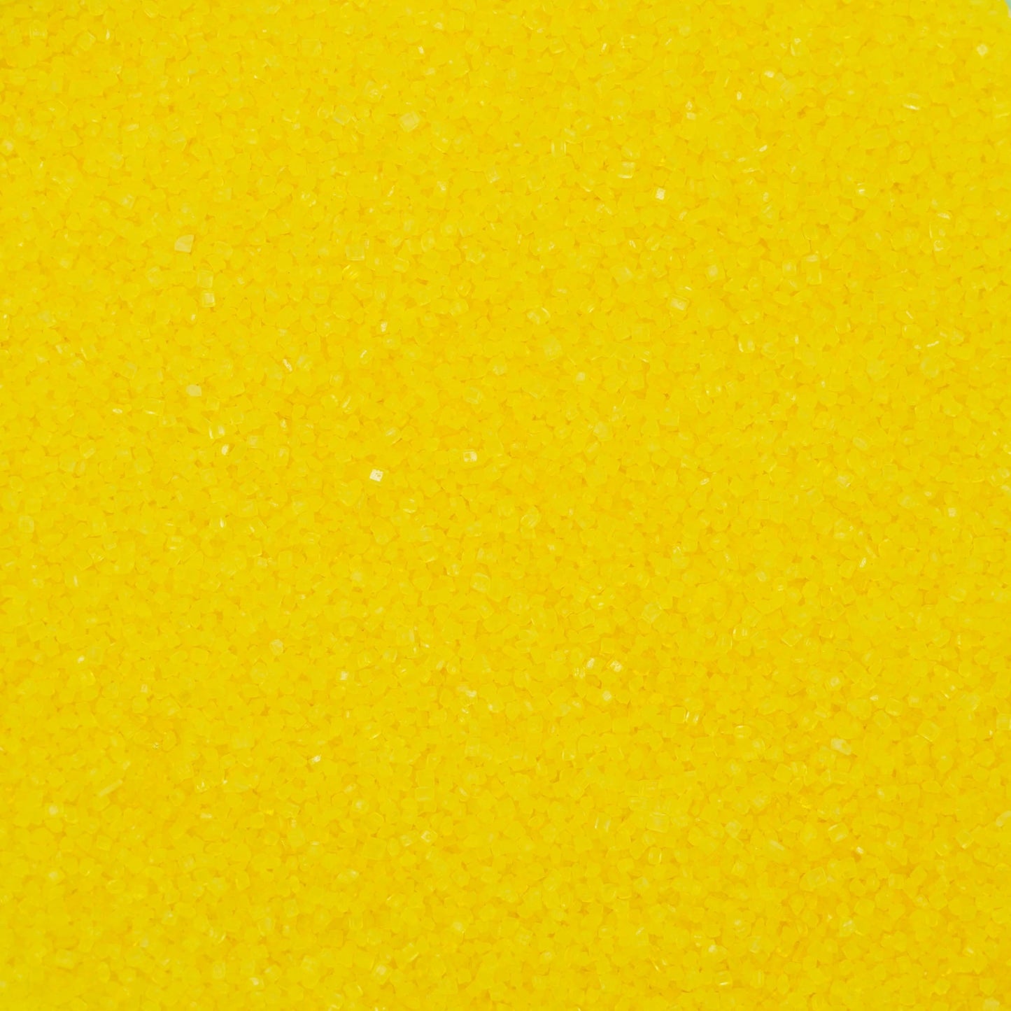 Wholesale Sugar Flowers Lemon Yellow Sugar Crystals for Baking Topping - 3.6 oz