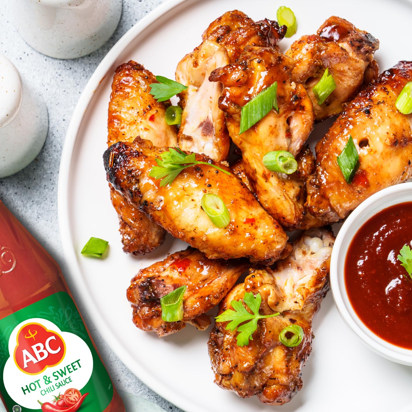 Abc Hot & Sweet Chili Sauce, 11.3 Oz, Spicy Sriracha Style Sambal, No Msg, Umami Flavor, Indonesian Bbq Dip Made With Chili & Ga