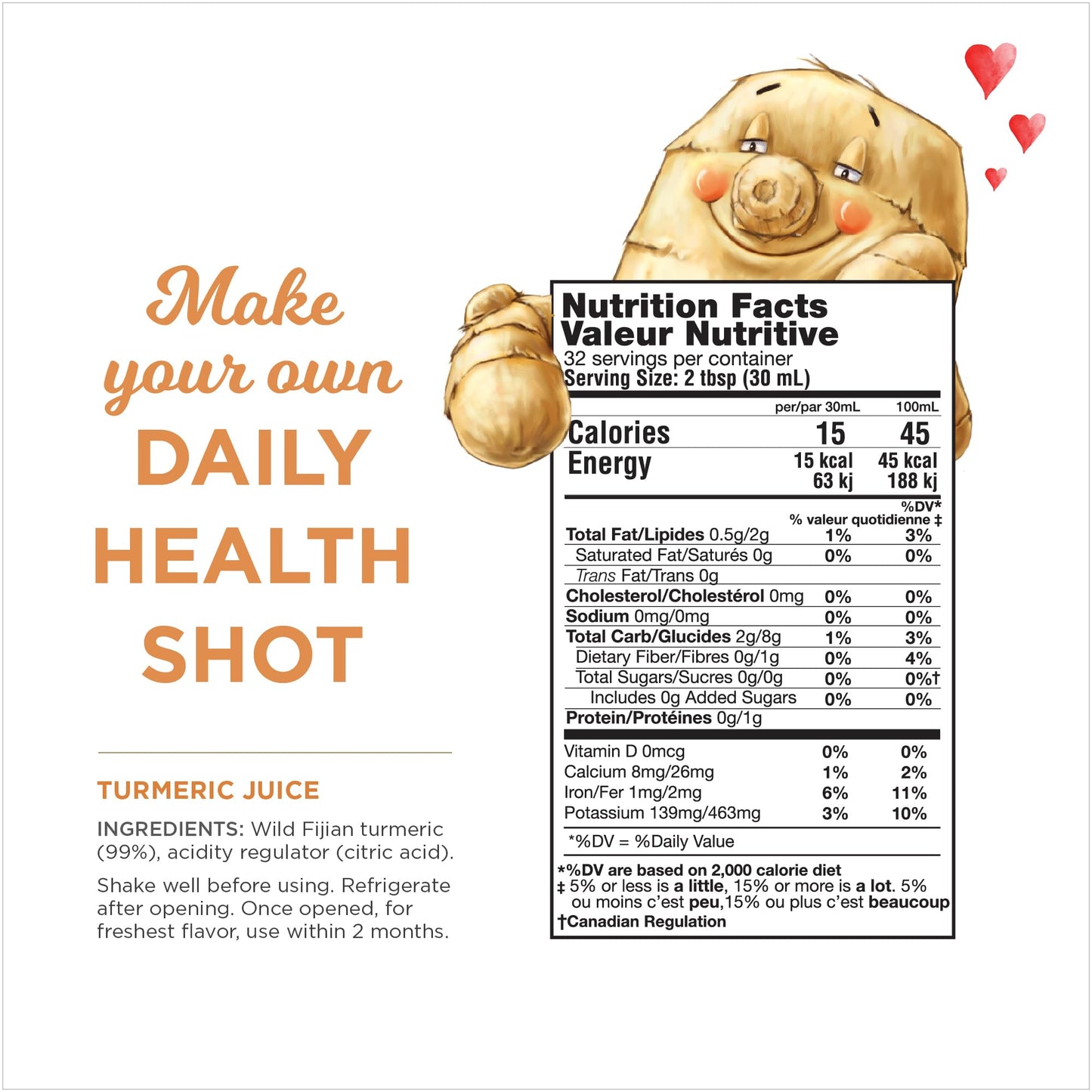 Turmeric Juice  99% Pure Turmeric Juice by The Ginger People - Drug Free  enhanced Quality Wild Turmeric Juice  32 Fl oz Bottle (Pack of 1)