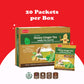 Pocas Honey Ginger Instant Tea Powder, Green Tea Flavor, 20 Packets, Green