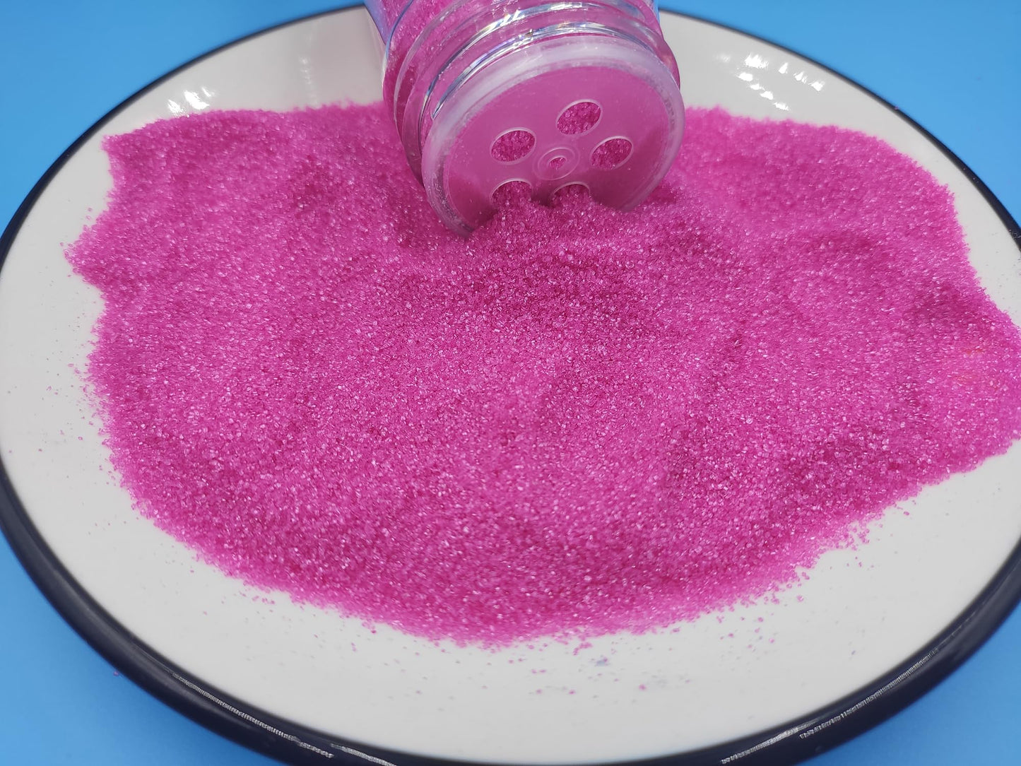 Edible 5 Ounce Fine Decorative Rosepink Sanding Sugar Sprinkles For Baking, Sparkling Crystals For Cakes, Cookies, Cupcakes, Ice