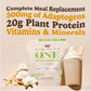 VitaHustle ONE Meal Replacement Shake - Vegan Protein Powder with Superfoods, 24 Ounce, Vanilla Flavor