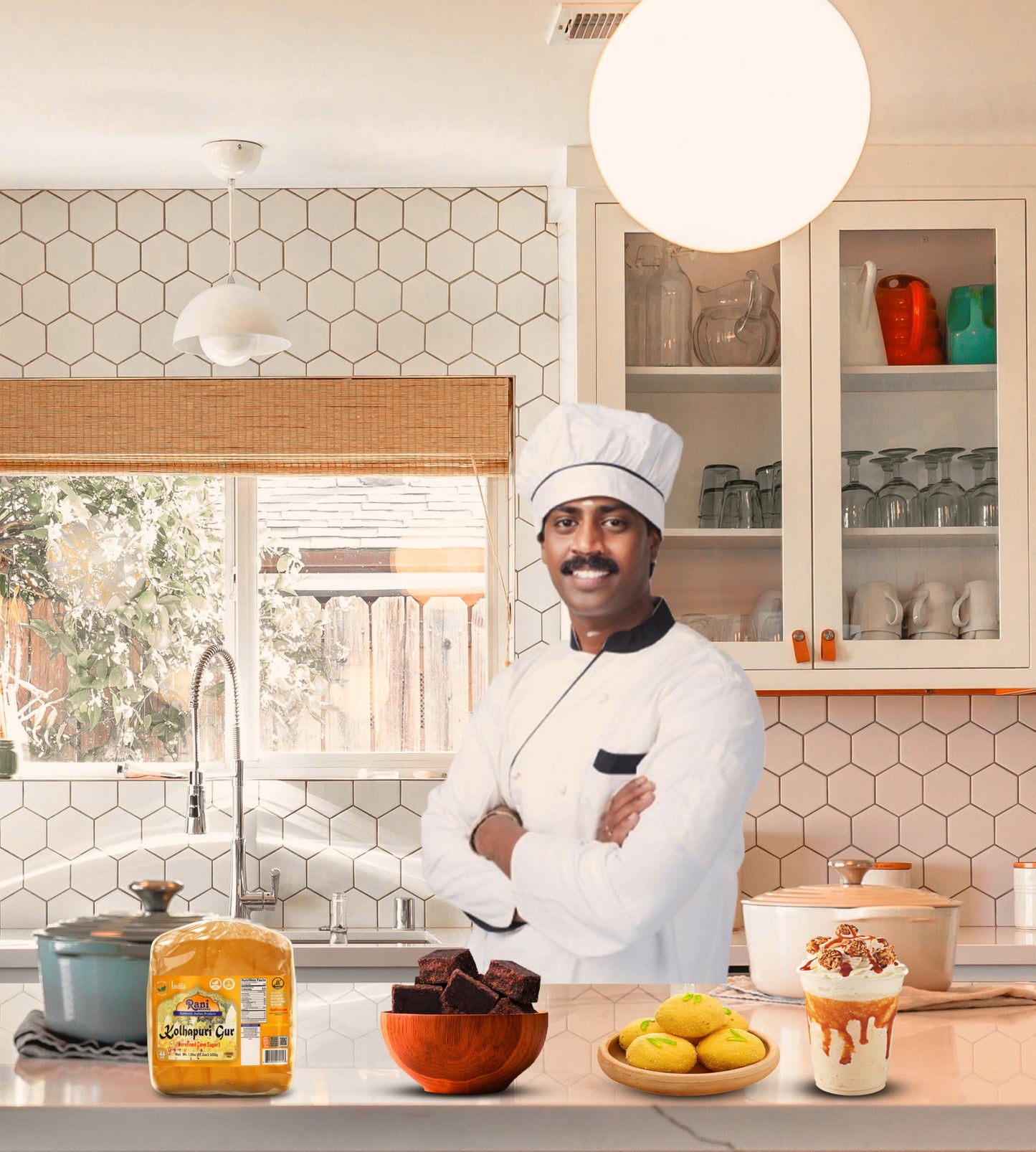 Rani Kolhapuri Gur (Jaggery) 17.5oz (1.1lbs) 500g ~ Unrefined Cane Sugar, No Color added, Gluten Friendly | Vegan | NON-GMO | Ko