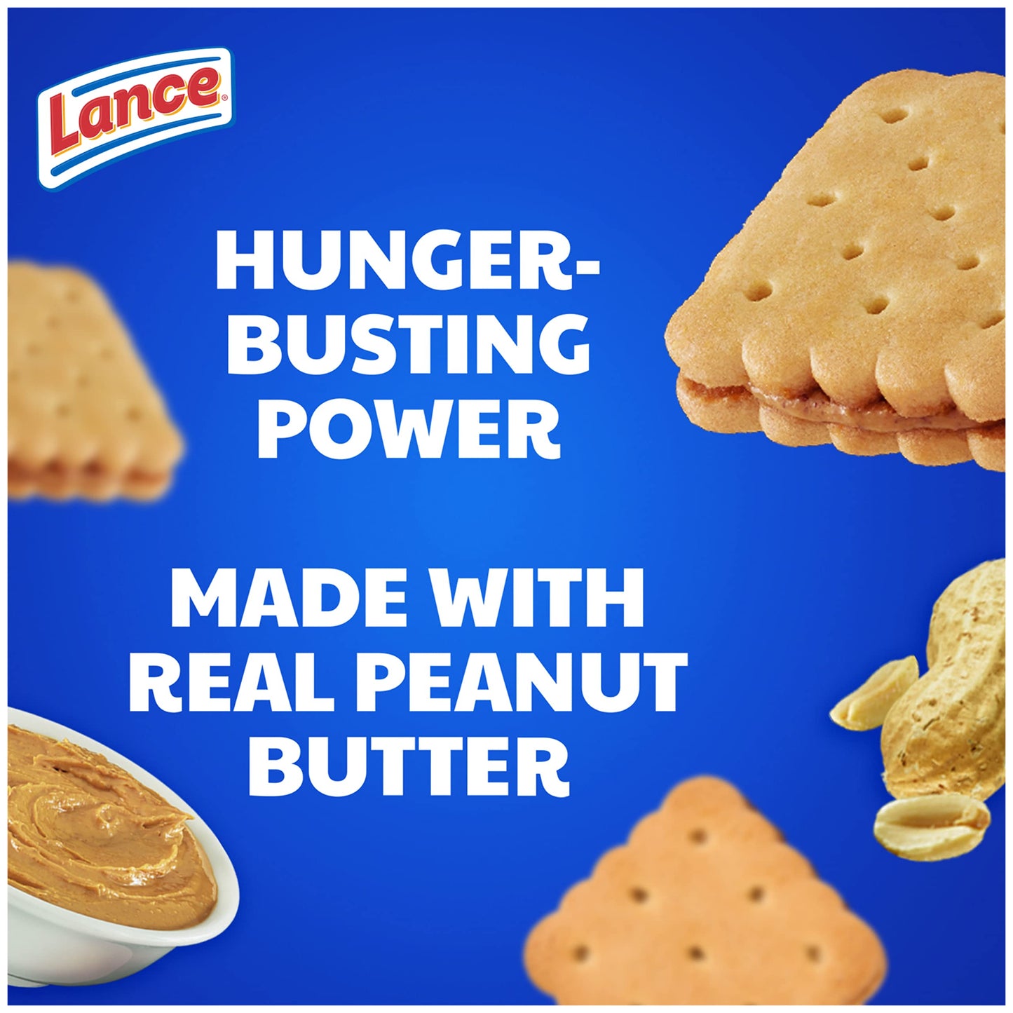 Lance Sandwich Cookies, Nekot Peanut Butter, 20 Individually Wrapped Packs, 6 Sandwiches Each (Pack of 6)