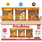 Drizzilicious Mini Rice Cakes Variety Pack - Rice Crisps  Healthy Snack for mature-themeds and Kids  Flavored Rice Cakes  Vegan  Gluten Free  Allergen Free  Only 90 Calories Per Bag - .74 oz (Pack of 32)