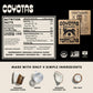Coyotas Organic Cassava Tortillas - Grain-Free, Gluten-Free, Vegan, Paleo, Medium 6 Inch, 24 Tortillas Total (3 Packs)
