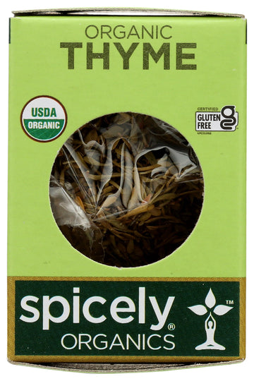 Spicely Organic Thyme 0.10 Ounce ecoBox Certified Gluten Free