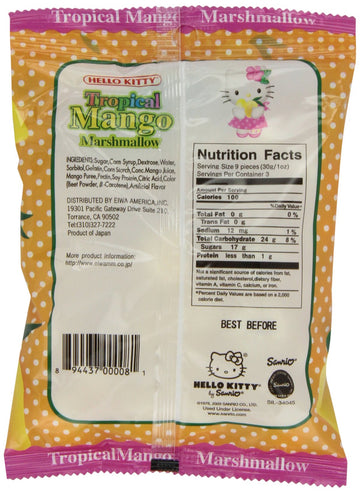 Hello Kitty Mango Marshmallows, 3.1-Ounce (Pack Of 5)
