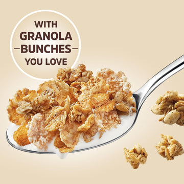 Post Honey Bunches Of Oats Vanilla Breakfast Cereal, Vanilla Cereal With Oats And Granola Clusters, 12 Oz Box