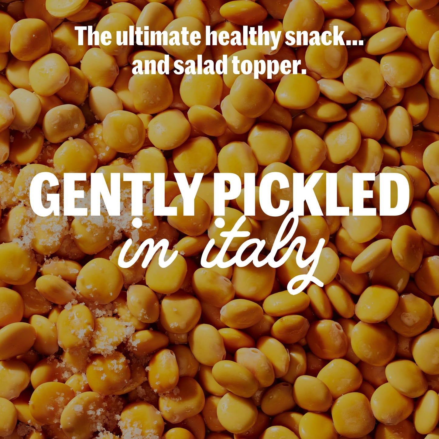 BRAMI Lupini Beans Snack | Vegan, Keto, 4g Protein, 0g Net Carbs | Sea Salt & Vinegar | 1.06 Ounce (Pack of 8)