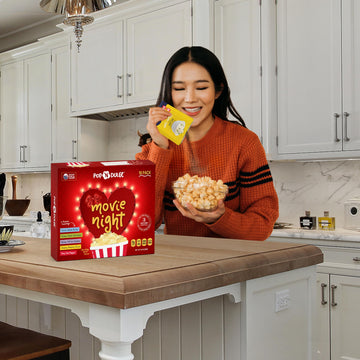 Popcorn Gifts For Women Movie Night Gift Baskets Gifts For Her Gift Set For Women, 10 Piece Set, 5 Gourmet Popcorn Kernels And 5