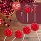 ZOFIA SWEET 32 Pack Red & White Twist Swirl Lollipops, Natural Cranberry Flavor, Gluten Free, Individually Wrapped