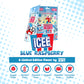 Bubblegum Kids ICEE Blue Raspberry Sugar Free Gum | Vegan, Low Calorie | 55 Count Pack | Blue