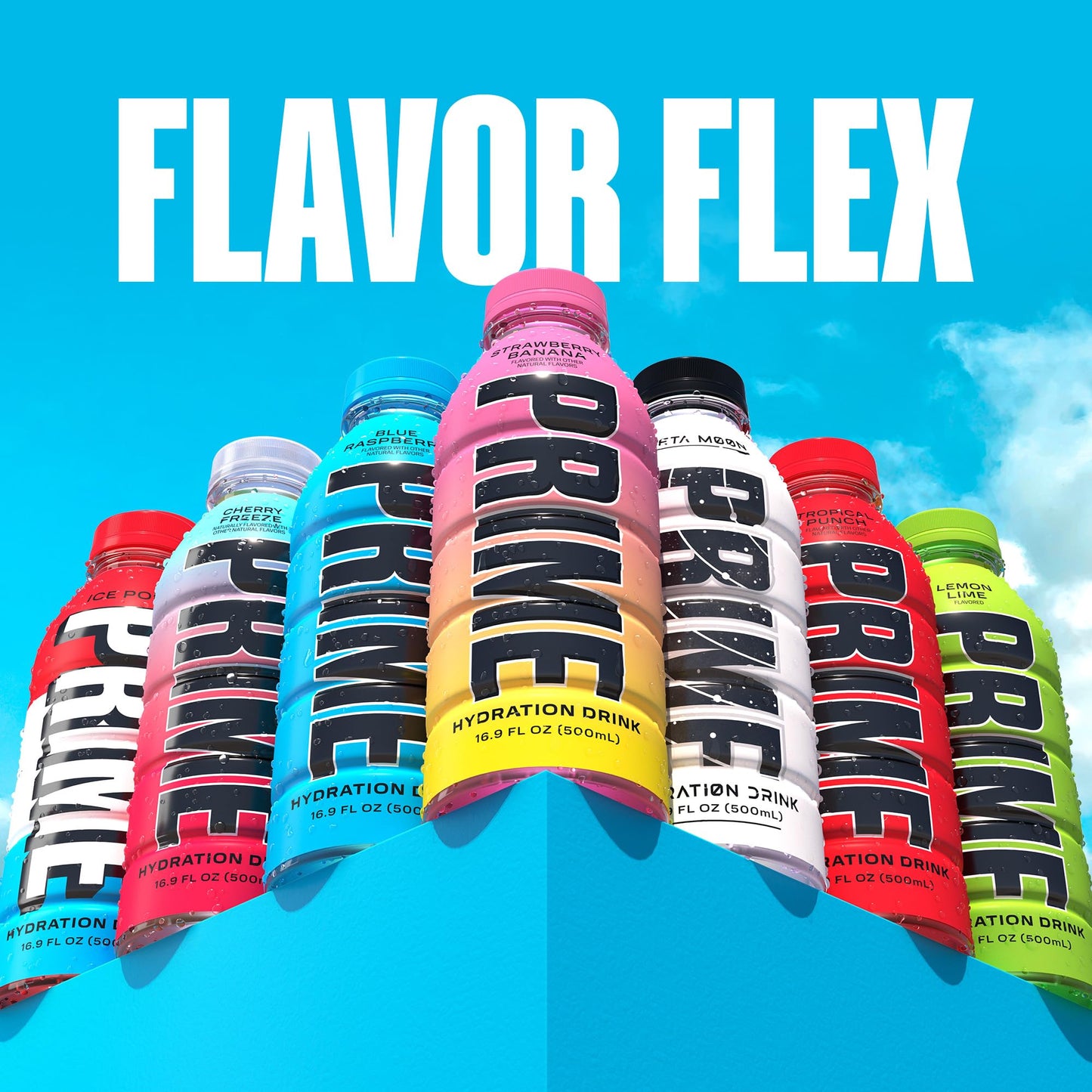 PRIME Hydration STRAWBERRY BANANA | Sports Drinks | Electrolyte Enhanced for Ultimate Hydration | 250mg BCAAs | B Vitamins | Antioxidants | 1g Of Sugar | 16.9 Fluid Ounce | 12 Pack