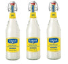 Lorina Sparkling Fresh Lemonade, Naturally Flavored Carbonated Soda, 25.4oz (3-Pack), Gluten-Free, No Artificial Colors or Flavors