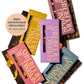 Spring & Mulberry Date-Sweetened Chocolate - 5-Bar Embellished Pack, Flavors with Fruits, Nuts, Spices & Essential Oils for the 