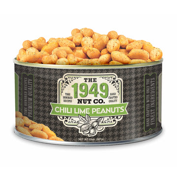 The 1949 Nut Co. Chili Lime Virginia Peanuts, Oil Roasted, Spicy, Extra-Large, 20 oz Can