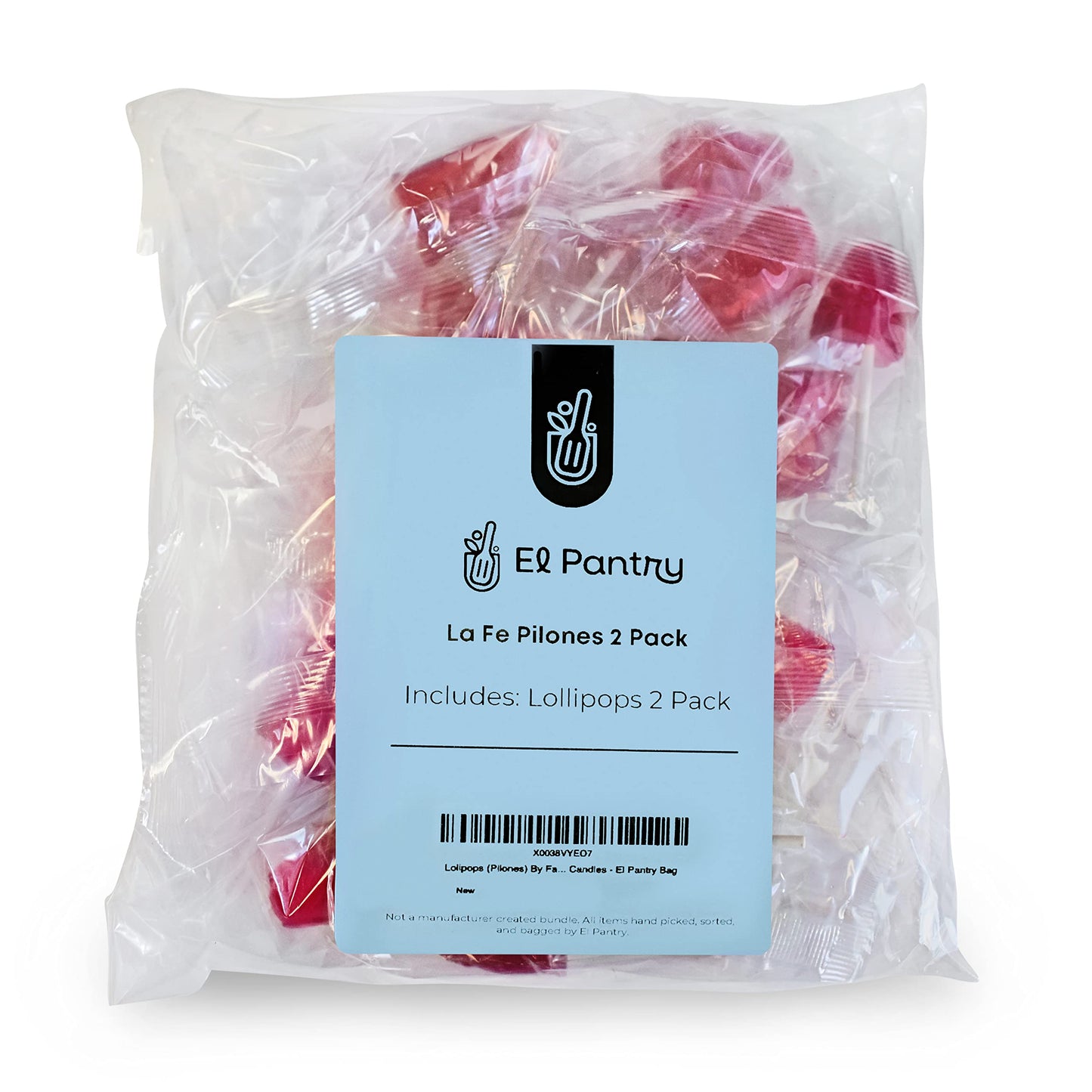 Anise Lollipops (Pilones) By Dulces La Fe 2-Pack (14 Total) -Individually Wrapped Candies - El Pantry Bag