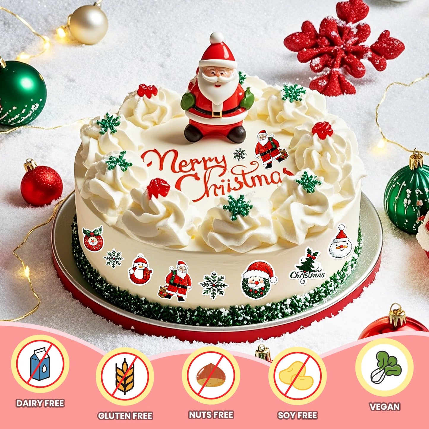 ELFLUENT Edible Paper Sheets, A4 Size 11.7 x 8.3, 25 Count, White Frosting Sheets for Edible Printers