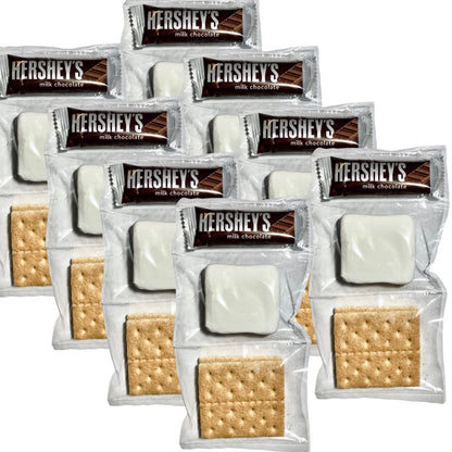SMORES KIT | Individually packaged set: Graham Crackers, Marshmallow, Chocolate | Make delicious smores | Great for parties, cor