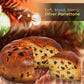 Classic Genovese Panettone with Candied Fruits and Raisins 35.3 oz - Naturally Fermented Buttery Dough - Traditional Holiday Cake - Ofner
