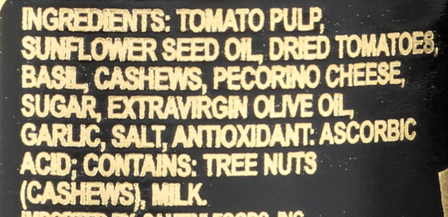 Santini Red Pesto Sauce, 9.6 Ounce, Rich Flavor, Ideal for Pasta and Spreads