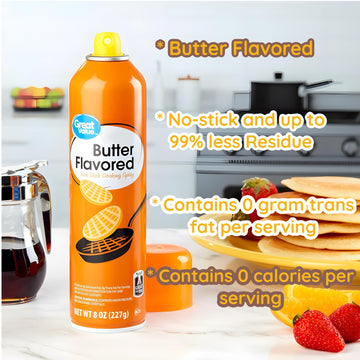 2 Packs Of Great Value Butter Flavored Cooking Spray 8 Oz With Bonus Hakuna Products Flash Card