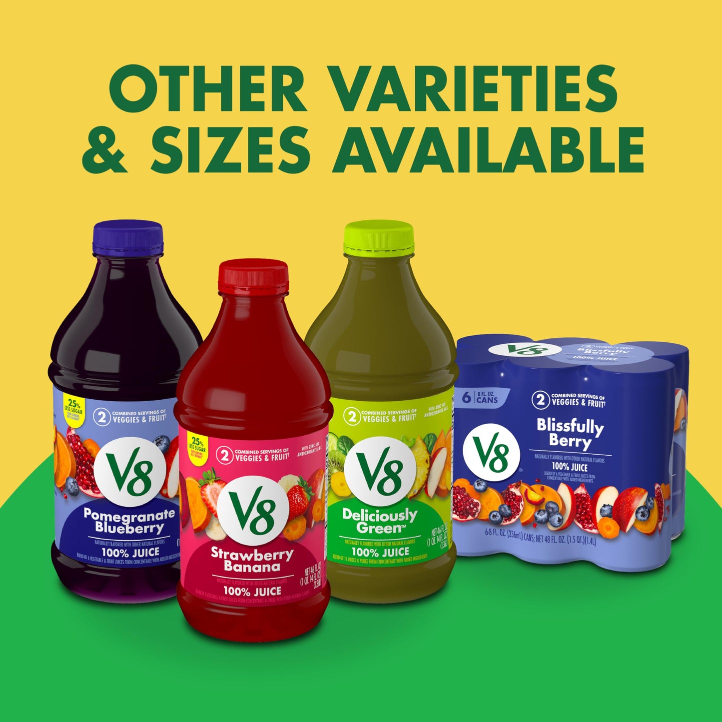 V8 Pineapple Jalapeno 100% Fruit and Vegetable Juice, 8 fl oz Can (6 Pack)