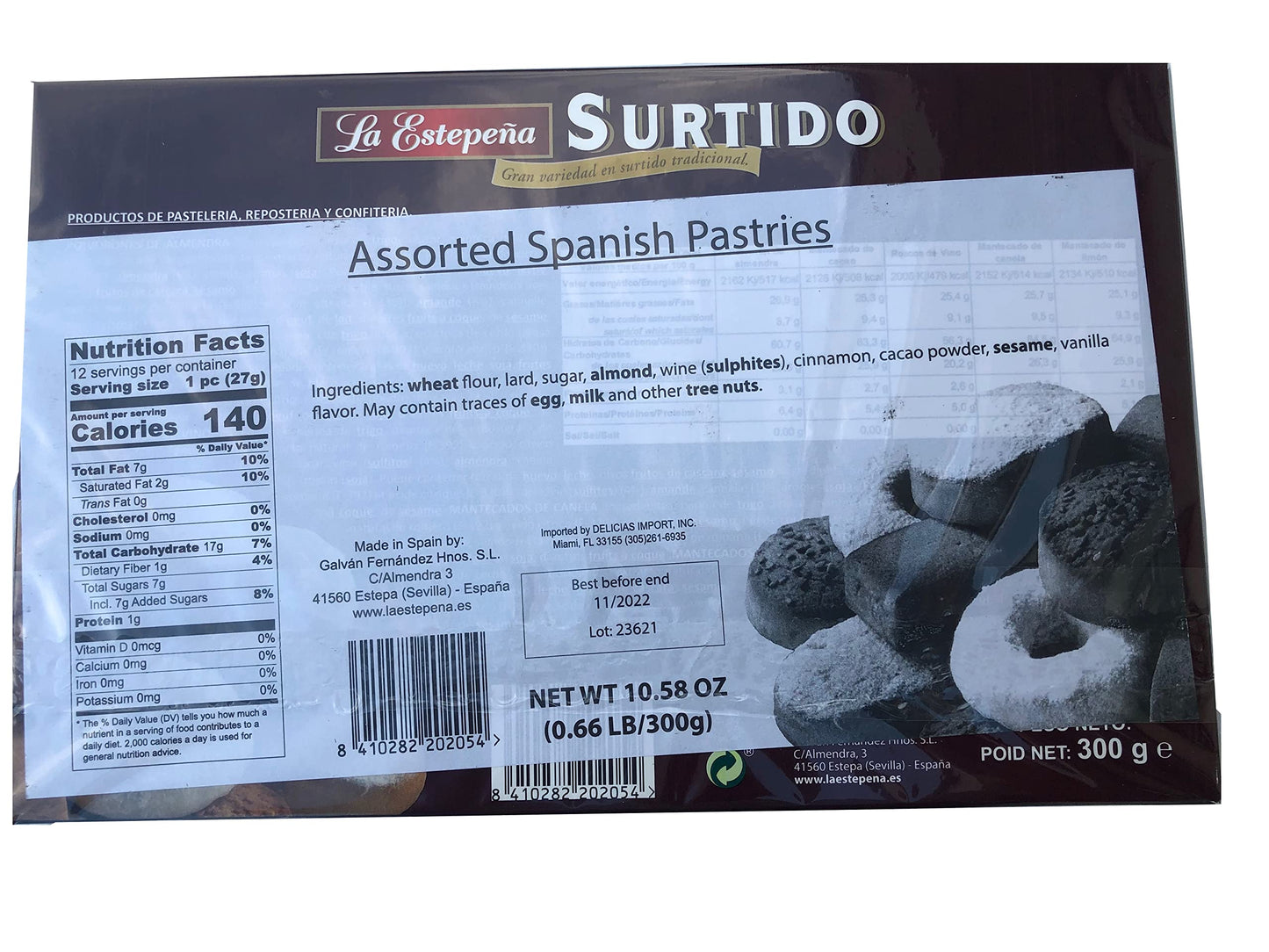 La Estepena. Surtido. Assortment. 300G (10.58Oz)