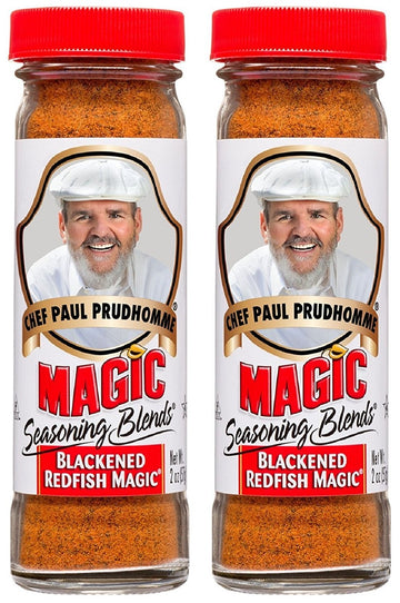 Chef Paul Prudhomme'S Magic Seasoning Blends Chef Paul Blackened Redfish Magic Seasoning, 2-Ounce (Pack Of 2) - Set Of 4