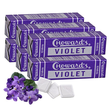 Choward's Violet Mints Candy | Bold Aromatic Flavor | Perfect for Snacks in Lunchboxes, Travel, Sharing, and Gifting | Nostalgic