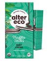 Alter Eco Mint Creme Truffle Thins, Chocolate Bar with Gooey Mint Ganache Truffle Filling, Gluten-Free, Non-GMO Snacks, No Addit