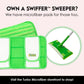 Reusable Floor Mop Pads - Swiffer Wet Jet Compatible Refills 2 Pack - Machine Washable, 12-Inch Microfiber Mop Swiffer Wet Pads