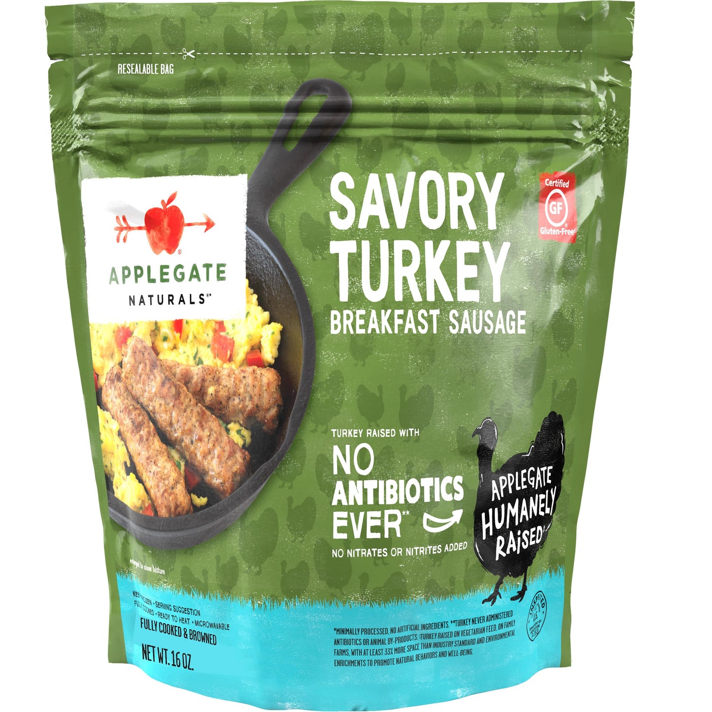 Applegate Naturals Savory Turkey Breakfast Sausage Links Family Size