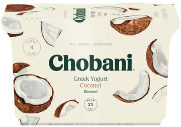 Chobani Low-Fat Greek Yogurt Coconut Blended 5.3oz 4-pack