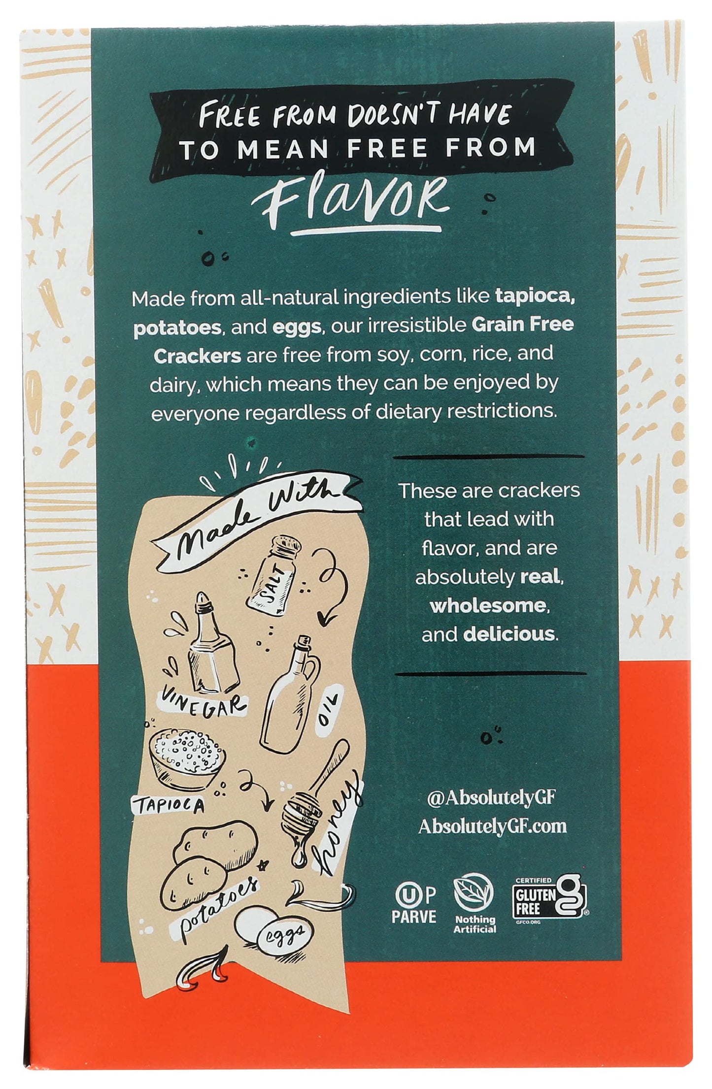 Absolutely Gluten Free Cracker Gf Tstd Onion, 4.4-Ounce