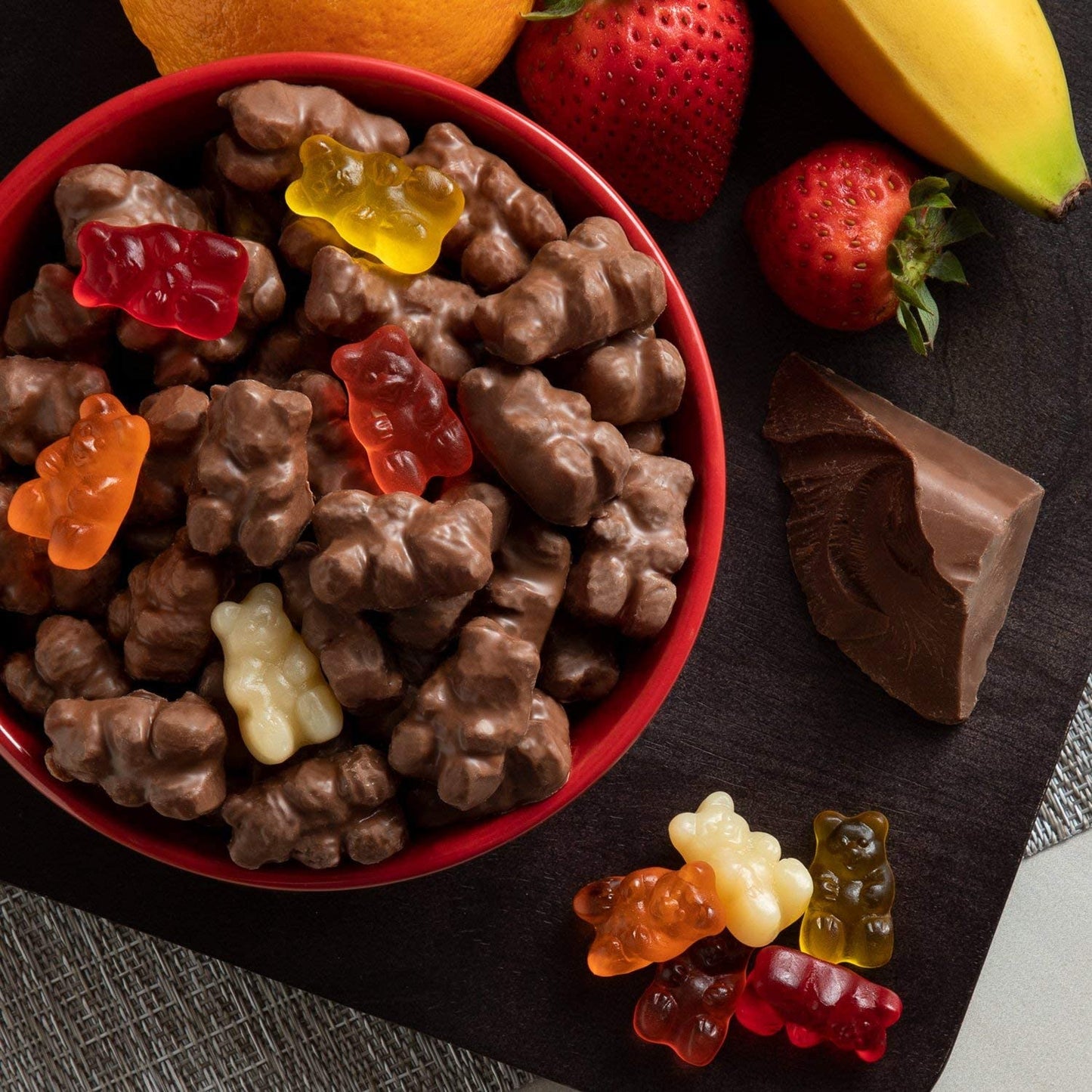 The Nutty Fruit House Milk Chocolate Covered Gummy Bears 1 Pound Bag