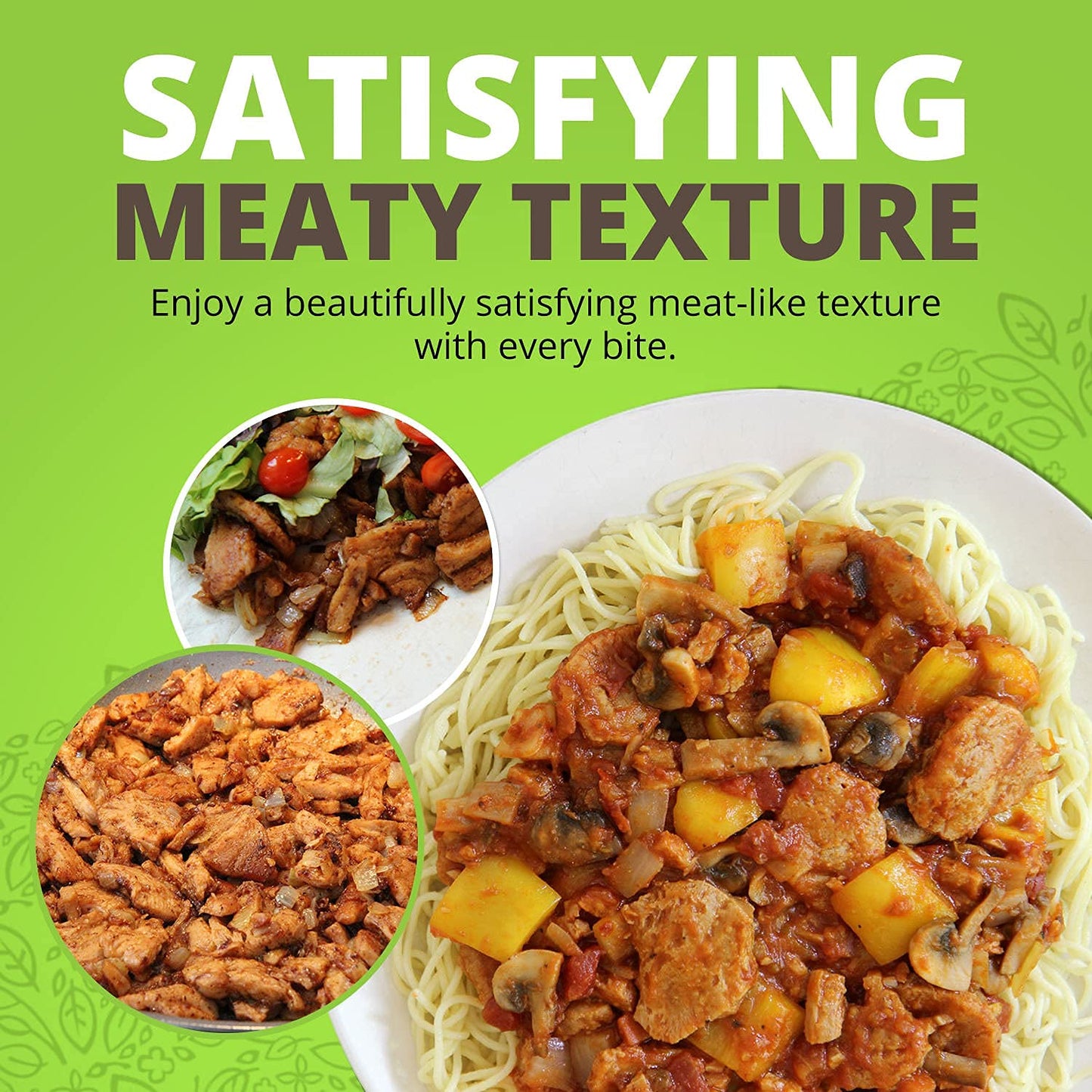 Plant Basics - Hearty Plant Protein - Unflavored Chunks, 1 Lb, Non-Gmo, Gluten Free, Low Fat, Low Sodium, Vegan, Meat Substitute