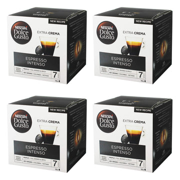 NESCAFÉ DOLCE GUSTO Espresso Intenso Coffee Capsules, 16 Count (Pack of 4), Model DG0162