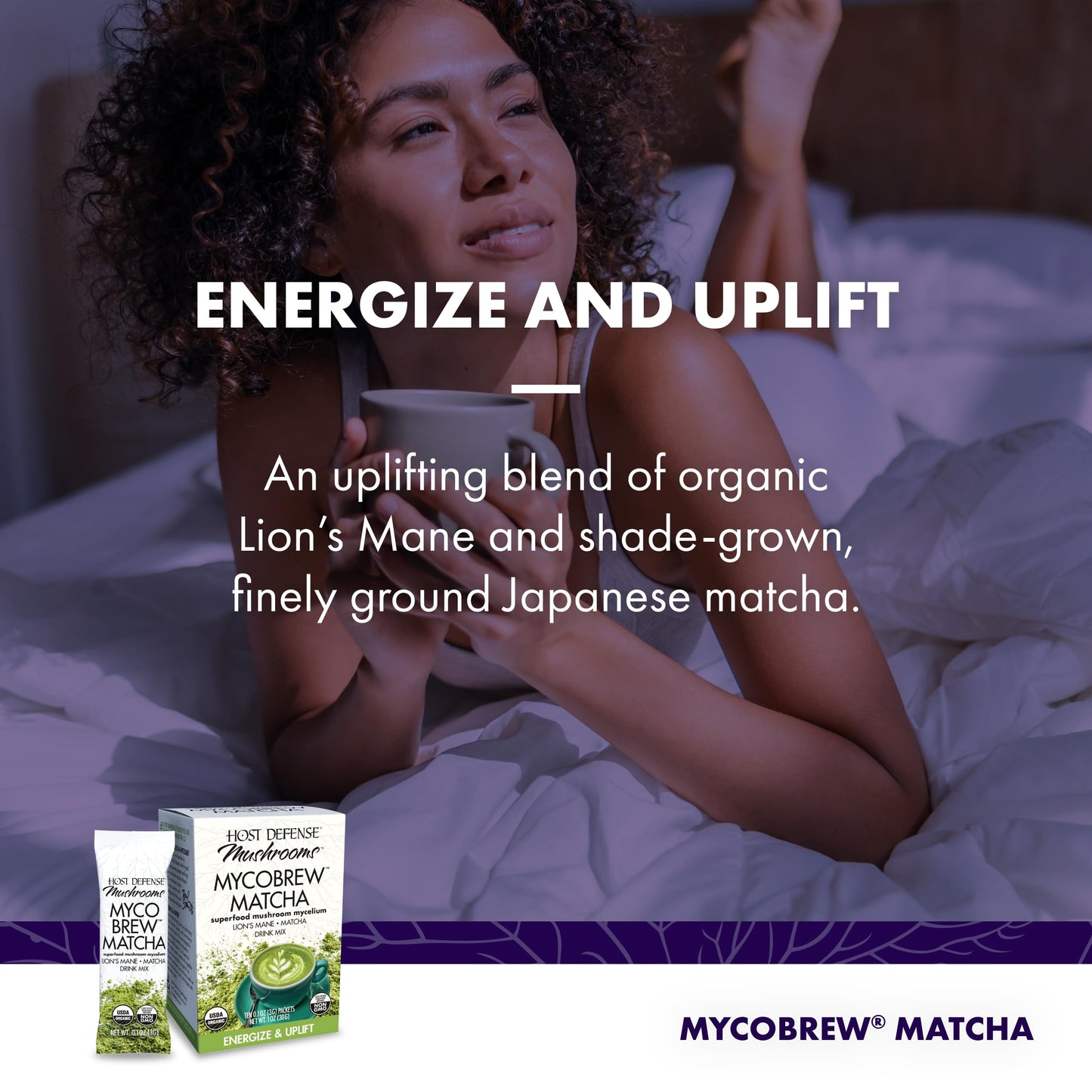 Host Defense Mycobrew Matcha - Matcha Drink Mix - Matcha Green Tea Powder That Includes Lion'S Mushroom - Drink Mix With Organic