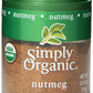 Simply Organic Mini, Og, Nutmeg Ground, 0.53-Ounce (Pack of 6)