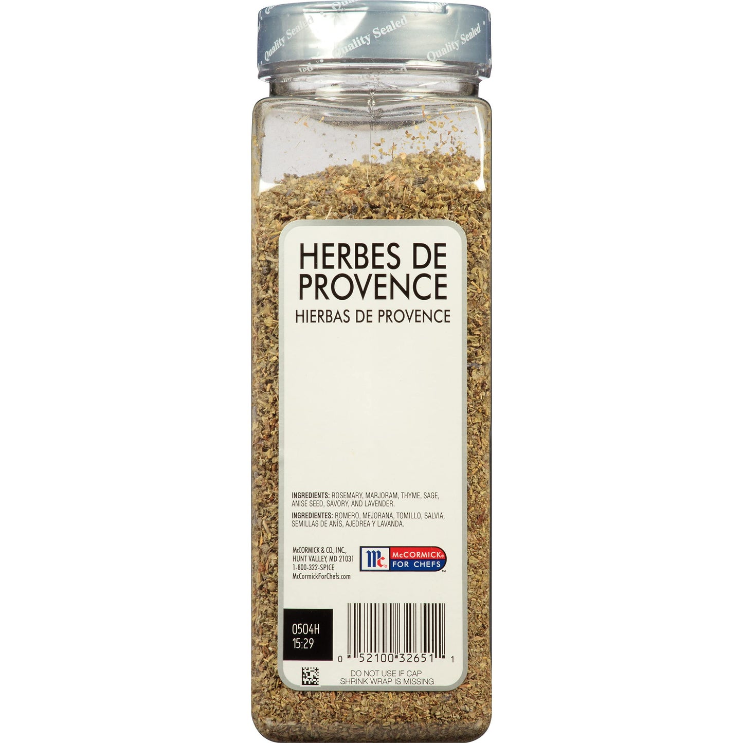 McCormick Culinary Herbes de Provence Seasoning Blend, 6 oz - Rosemary, Thyme, Sage, Lavender