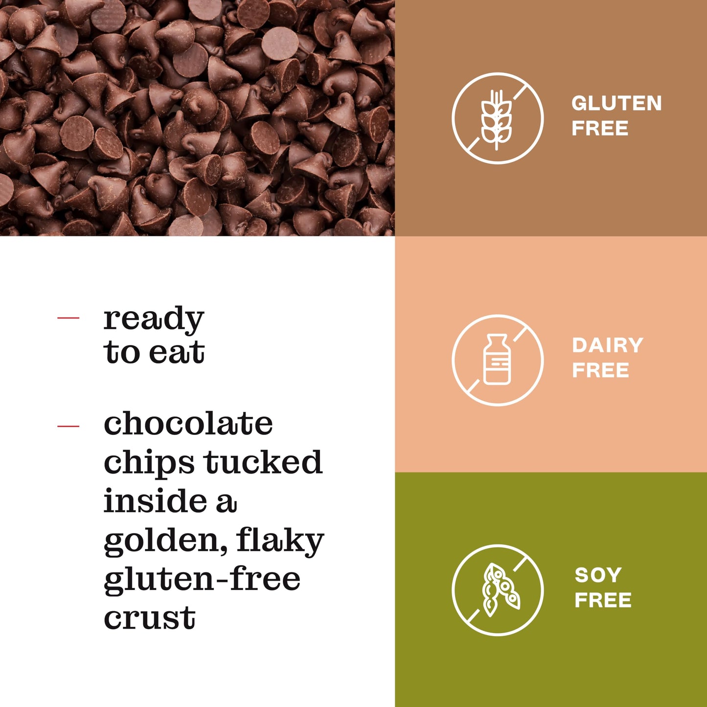 Katz Gluten Free Toaster Pastries Chocolate Chip, Gluten Free, Dairy Free, 8 Oz (Pack of 4)