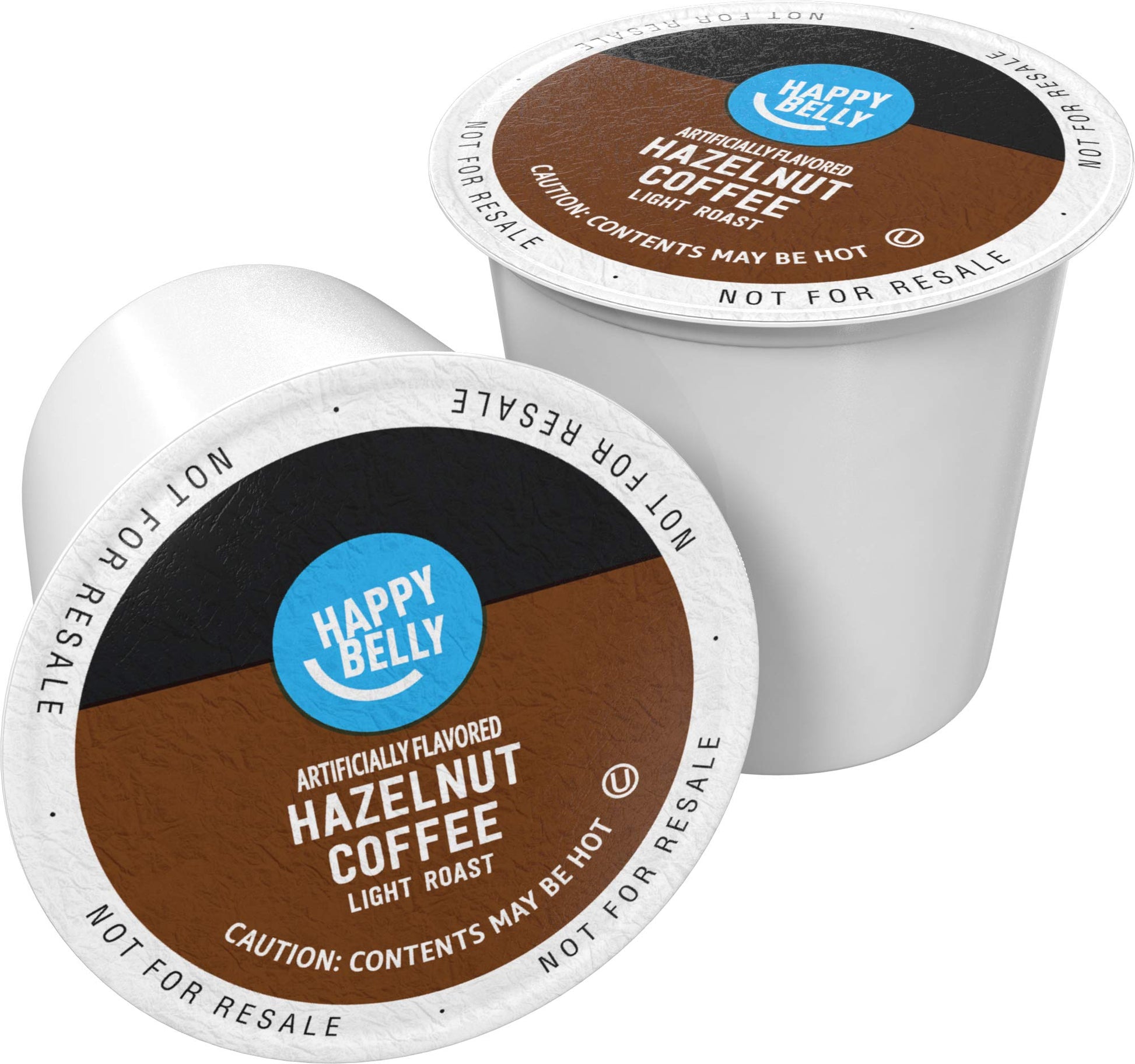 Happy Belly Coffee Pods, Hazelnut Flavored, Compatible with Keurig 2.0, 100 Count